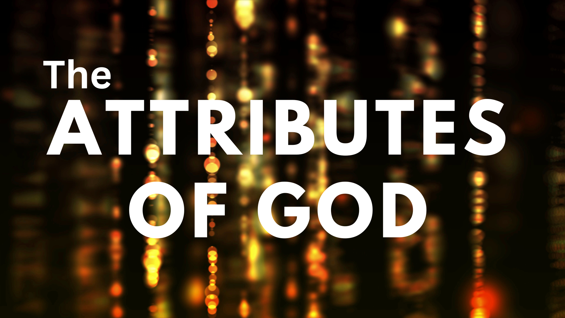 God's Attributes